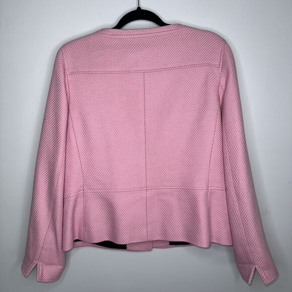 Talbots Women’s Bubblegum Pink jacket Hidden Button Size 12 - Picture 4 of 6